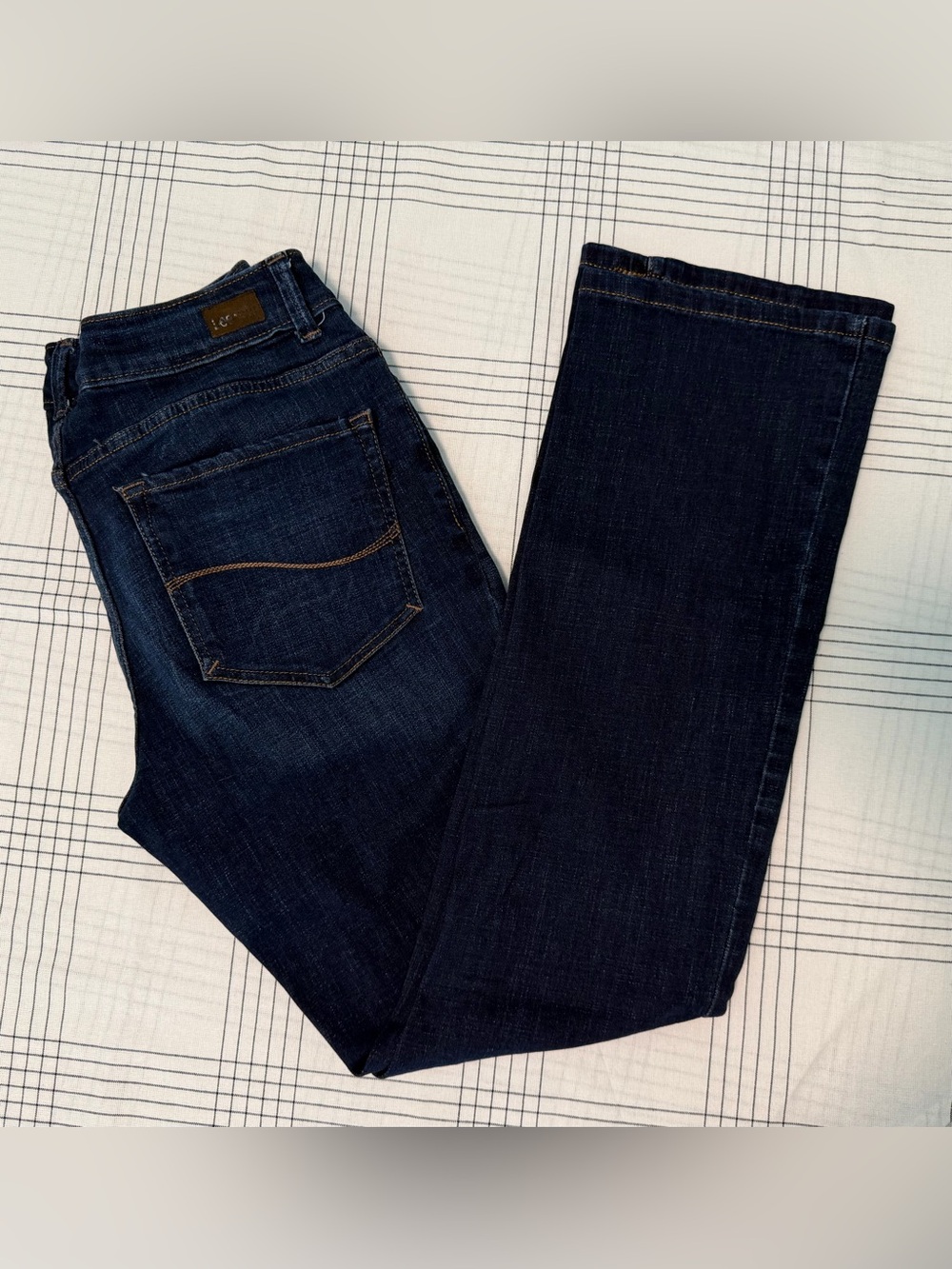 Lee Modern Series Curvy Fit Bootcut Jeans Dark Wash Size 6